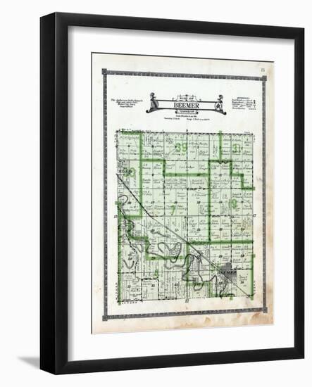 1919, Beemer Township, Wisner, Nebraska, United States-null-Framed Giclee Print