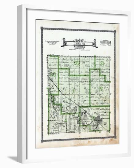 1919, Beemer Township, Wisner, Nebraska, United States-null-Framed Giclee Print