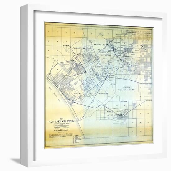 1919, Los Angeles Salt Lake Oil Field, California, United States-null-Framed Giclee Print