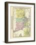 191x, Rhode Island State Map With Providence Inset, Rhode Island, United States-null-Framed Giclee Print