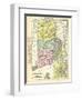 191x, Rhode Island State Map With Providence Inset, Rhode Island, United States-null-Framed Giclee Print