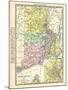 191x, Rhode Island State Map With Providence Inset, Rhode Island, United States-null-Mounted Giclee Print