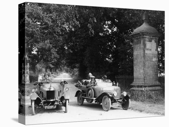 1920 Calthorpe Sporting 4 and Morris Bullnose, Little Compton, Warwickshire, (1920s)-null-Stretched Canvas