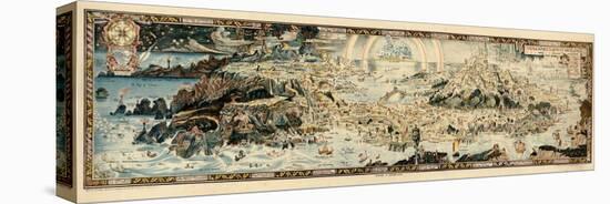 1920, Fairyland Newly Discovered Anciente Mappe-null-Stretched Canvas