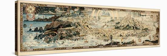 1920, Fairyland Newly Discovered Anciente Mappe-null-Stretched Canvas