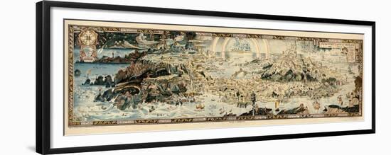 1920, Fairyland Newly Discovered Anciente Mappe-null-Framed Premium Giclee Print