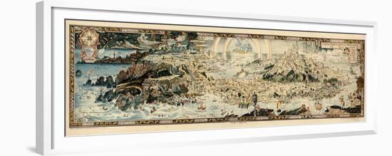 1920, Fairyland Newly Discovered Anciente Mappe-null-Framed Premium Giclee Print