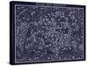 1920 Pocket Map of Paris Blueprint style-Vintage Lavoie-Stretched Canvas