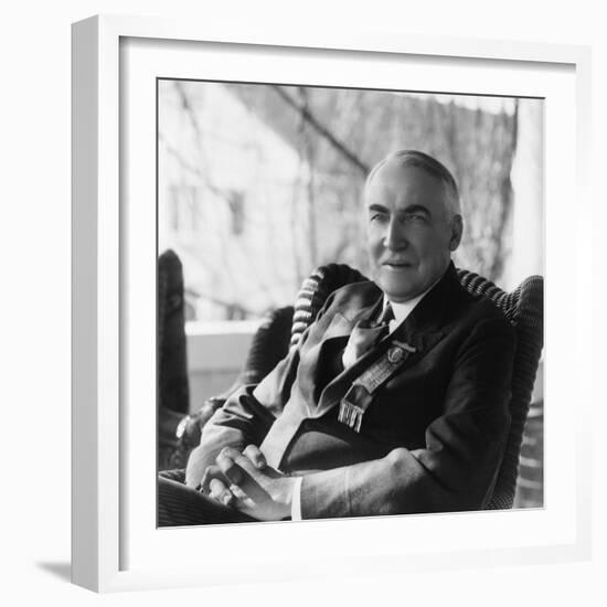 1920 Republican Candidate for U.S. President Warren Harding-null-Framed Premium Photographic Print