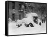 1920's Model Car Is Covered with Snow after a January 1922 Blizzard in Washington, D.C-null-Framed Stretched Canvas