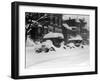 1920's Model Cars are Covered with Snow after January 1922 Blizzard in Washington, D.C-null-Framed Photo
