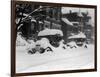 1920's Model Cars are Covered with Snow after January 1922 Blizzard in Washington, D.C-null-Framed Photo