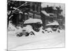 1920's Model Cars are Covered with Snow after January 1922 Blizzard in Washington, D.C-null-Mounted Photo