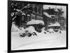 1920's Model Cars are Covered with Snow after January 1922 Blizzard in Washington, D.C-null-Framed Photo