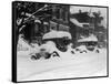 1920's Model Cars are Covered with Snow after January 1922 Blizzard in Washington, D.C-null-Framed Stretched Canvas