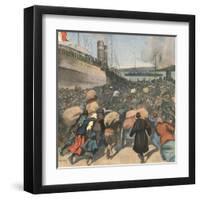 1920, Sebastopol Evacuate-Andre Galland-Framed Art Print
