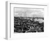 1920s-1930s Busy Harbor on Pearl River Crowded with Many Sampans Boats Canton China-null-Framed Photographic Print