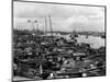 1920s-1930s Busy Harbor on Pearl River Crowded with Many Sampans Boats Canton China-null-Mounted Photographic Print