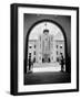 1920s-1930s Chinese Military Guards at Arched Entrance Supreme Court Building Nanking China-null-Framed Photographic Print