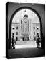 1920s-1930s Chinese Military Guards at Arched Entrance Supreme Court Building Nanking China-null-Stretched Canvas