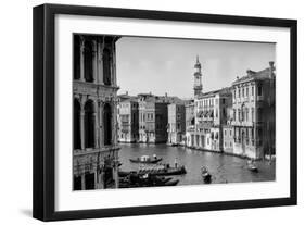 1920s-1930s Grand Canal from Rialto Bridge Venice, Italy-null-Framed Photographic Print