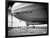 1920s-1930s People Looking at Gondola of Graf Zeppelin LZ-127 German Rigid Lighter Than Air Airship-null-Framed Photographic Print