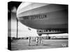 1920s-1930s People Looking at Gondola of Graf Zeppelin LZ-127 German Rigid Lighter Than Air Airship-null-Stretched Canvas