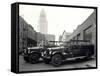 1920s-1930s Two Fire Trucks with Los Angeles City Hall California-null-Framed Stretched Canvas