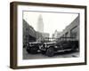 1920s-1930s Two Fire Trucks with Los Angeles City Hall California-null-Framed Premium Photographic Print