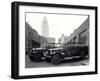 1920s-1930s Two Fire Trucks with Los Angeles City Hall California-null-Framed Photographic Print