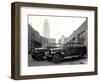 1920s-1930s Two Fire Trucks with Los Angeles City Hall California-null-Framed Photographic Print