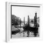 1920s-1930s Venice, Italy Gondolas Along Grand Canal-null-Framed Photographic Print