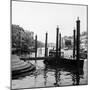 1920s-1930s Venice, Italy Gondolas Along Grand Canal-null-Mounted Photographic Print