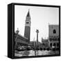 1920s-1930s Venice, Italy Piazza San Marco Campanile Tower and Winged Lion Statue-null-Framed Stretched Canvas