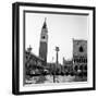 1920s-1930s Venice, Italy Piazza San Marco Campanile Tower and Winged Lion Statue-null-Framed Photographic Print