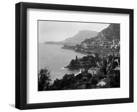 1920s Aerial Nice French Riviera Coastline Cote D'Zur Mediterranean Sea-null-Framed Photographic Print