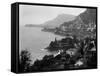 1920s Aerial Nice French Riviera Coastline Cote D'Zur Mediterranean Sea-null-Framed Stretched Canvas