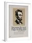 1920s American Banking Poster, Abe Lincoln Teach Economy-null-Framed Giclee Print