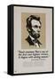 1920s American Banking Poster, Abe Lincoln Teach Economy-null-Framed Stretched Canvas