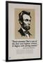 1920s American Banking Poster, Abe Lincoln Teach Economy-null-Framed Giclee Print