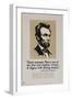 1920s American Banking Poster, Abe Lincoln Teach Economy-null-Framed Giclee Print