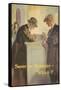 1920s American Banking Poster Saver or Spender Which?-null-Framed Stretched Canvas