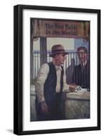 1920s American Banking Poster, the Best Habit in the World, Saving-null-Framed Giclee Print