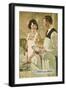 1920s American Banking Poster Thrift Makes Smiles-null-Framed Giclee Print