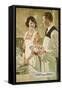 1920s American Banking Poster Thrift Makes Smiles-null-Framed Stretched Canvas