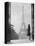 1920s Anonymous Silhouetted Woman Standing in Profile in the Trocadero across the Seine-null-Stretched Canvas