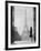 1920s Anonymous Silhouetted Woman Standing in Profile in the Trocadero across the Seine-null-Framed Photographic Print