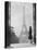 1920s Anonymous Silhouetted Woman Standing in Profile in the Trocadero across the Seine-null-Stretched Canvas