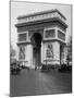 1920s Arc De Triomphe with Cars Paris, France-null-Mounted Photographic Print