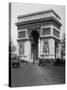 1920s Arc De Triomphe with Cars Paris, France-null-Stretched Canvas